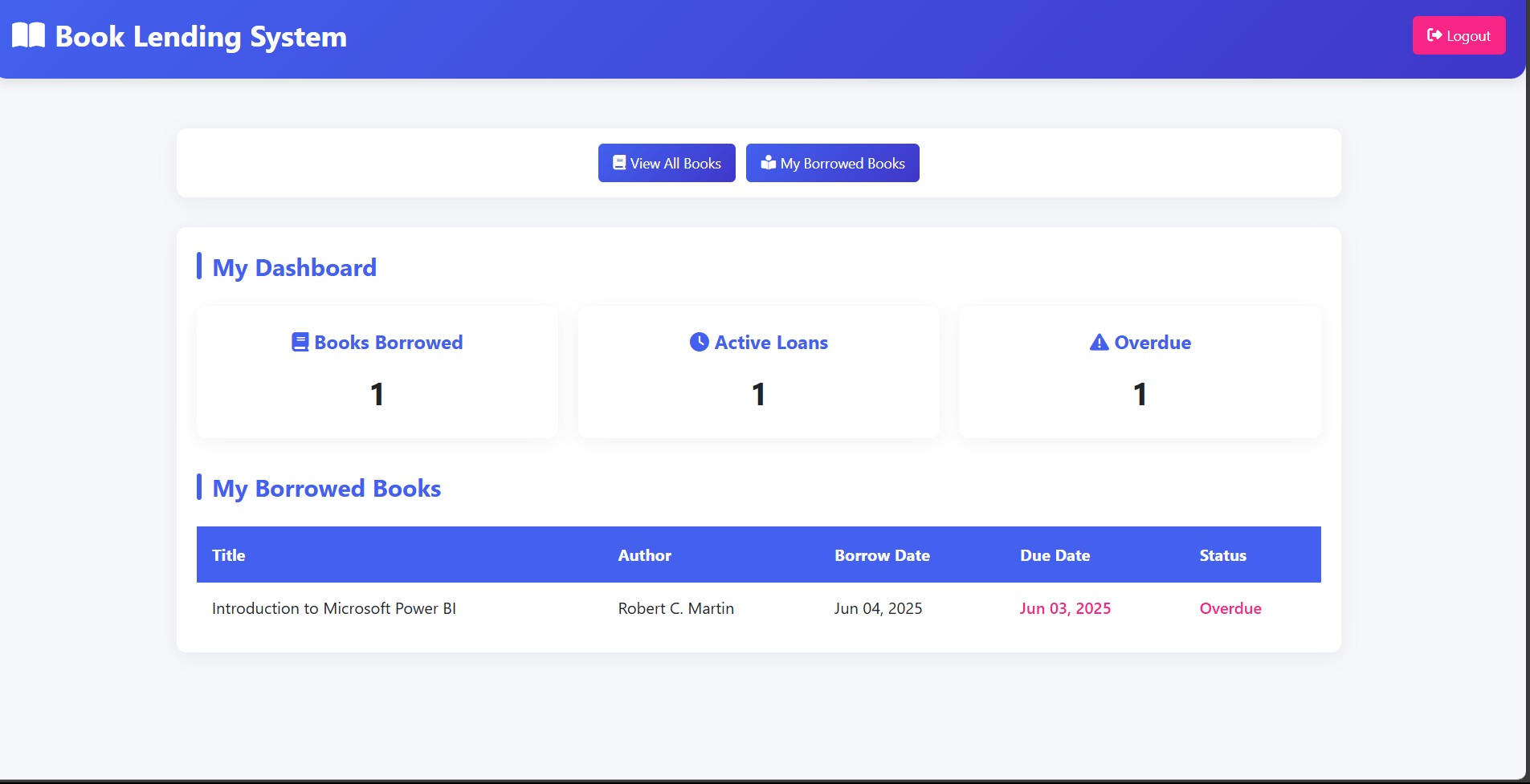 Book Lending System
